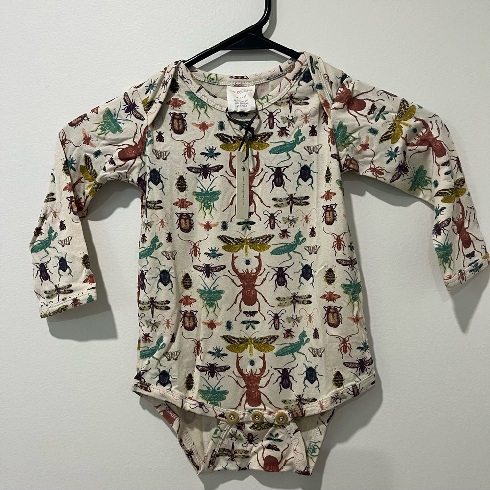 Kate Quinn Long Sleeve Lap Neck Bodysuit - Bugs
